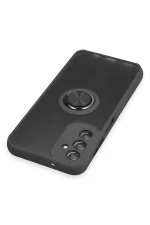 Newface Samsung Galaxy A14 4G Kılıf Montreal Yüzüklü Silikon Kapak - Siyah - Görsel 4