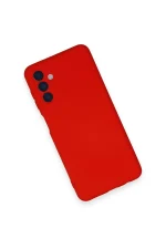 Newface Samsung Galaxy A14 4G Kılıf Nano içi Kadife Silikon - Kırmızı - Görsel 3