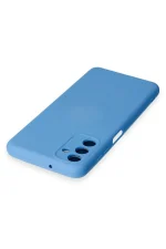 Newface Samsung Galaxy A14 4G Kılıf Nano içi Kadife Silikon - Mavi - Görsel 4