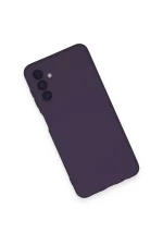 Newface Samsung Galaxy A14 4G Kılıf Nano içi Kadife Silikon - Mor - Görsel 3