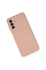 Newface Samsung Galaxy A14 4G Kılıf Nano içi Kadife Silikon - Pudra - Görsel 3