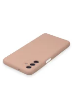 Newface Samsung Galaxy A14 4G Kılıf Nano içi Kadife Silikon - Pudra - Görsel 4