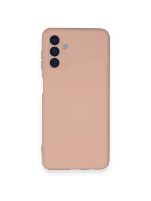 Newface Samsung Galaxy A14 4G Kılıf Nano içi Kadife Silikon - Pudra