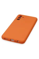 Newface Samsung Galaxy A14 4G Kılıf Nano içi Kadife Silikon - Turuncu - Görsel 5