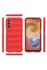 Newface Samsung Galaxy A14 4G Kılıf Optimum Silikon - Kırmızı - Görsel 3