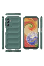 Newface Samsung Galaxy A14 4G Kılıf Optimum Silikon - Koyu Yeşil - Görsel 3