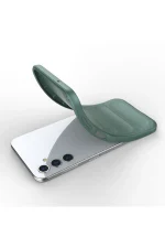 Newface Samsung Galaxy A14 4G Kılıf Optimum Silikon - Koyu Yeşil - Görsel 4