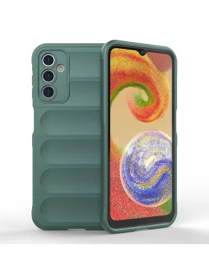 Newface Samsung Galaxy A14 4G Kılıf Optimum Silikon - Koyu Yeşil