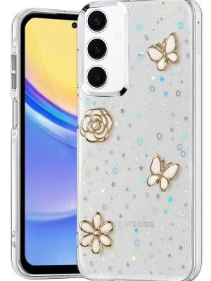 Newface Samsung Galaxy A15 4G Fiyonk Desenli Kapak - Desen 10