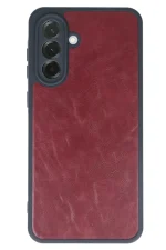 Newface Samsung Galaxy A15 4G Kılıf Aras Deri Kapak - Bordo - Görsel 2