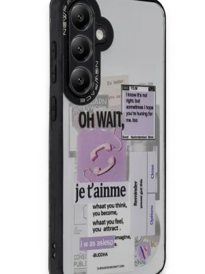 Newface Samsung Galaxy A15 4G Kılıf Mirror Desenli Kapak - Mirror - 4