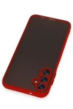 Newface Samsung Galaxy A15 4G Kılıf Montreal Silikon Kapak - Kırmızı - Görsel 3