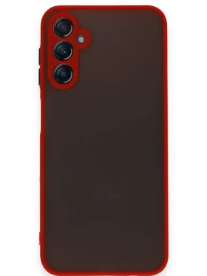 Newface Samsung Galaxy A15 4G Kılıf Montreal Silikon Kapak - Kırmızı