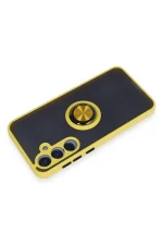 Newface Samsung Galaxy A15 4G Kılıf Montreal Yüzüklü Silikon Kapak - Sarı - Görsel 3