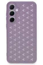 Newface Samsung Galaxy A15 4G Kılıf Petek Silikon Kapak - Lila