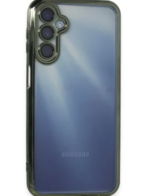 Newface Samsung Galaxy A15 4G Kılıf Razer Lensli Silikon - Yeşil