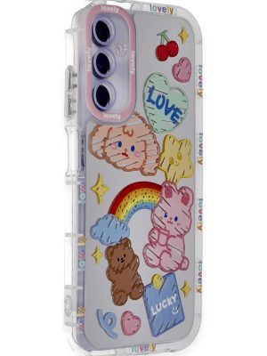 Newface Samsung Galaxy A15 4G Kılıf Reflexion Desenli Kapak - Desen 7