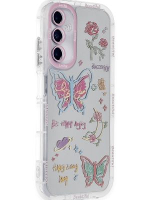 Newface Samsung Galaxy A15 4G Kılıf Reflexion Desenli Kapak - Desen 8