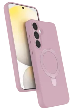 Newface Samsung Galaxy A15 4G Regal Magsafe Standlı Kapak - Açık Pembe