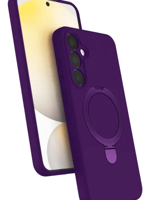 Newface Samsung Galaxy A15 4G Regal Magsafe Standlı Kapak - Derin Mor