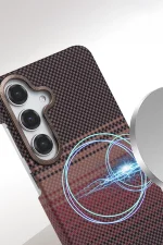 Newface Samsung Galaxy A15 4G Vega Magsafe Kapak - Kırmızı - Görsel 2