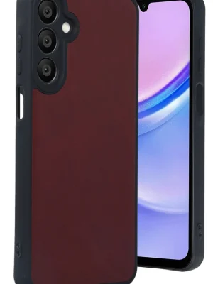 Newface Samsung Galaxy A16 5G Kılıf Aras Deri Kapak - Bordo