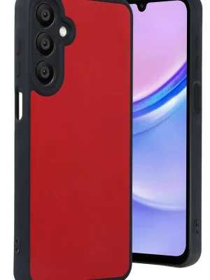 Newface Samsung Galaxy A16 5G Kılıf Aras Deri Kapak - Kırmızı