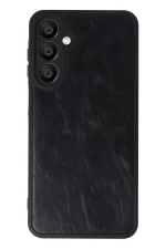 Newface Samsung Galaxy A16 5G Kılıf Aras Deri Kapak - Siyah - Görsel 2