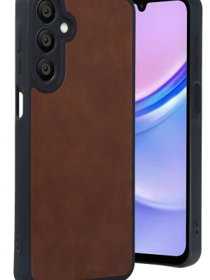 Newface Samsung Galaxy A16 5G Kılıf Aras Deri Kapak - Taba