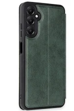 Newface Samsung Galaxy A16 5G Kılıf Flip Cover - Koyu Yeşil