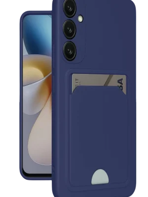 Newface Samsung Galaxy A16 5G Kılıf Kelvin Kartvizitli Silikon - Lacivert