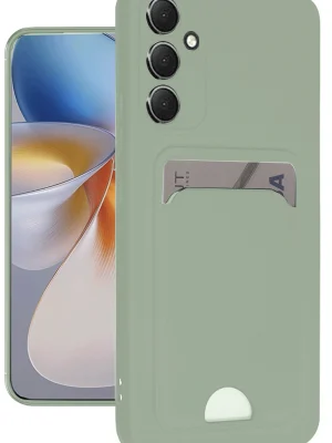 Newface Samsung Galaxy A16 5G Kılıf Kelvin Kartvizitli Silikon - Su Yeşili