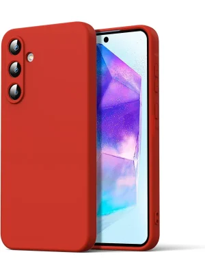 Newface Samsung Galaxy A16 5G Kılıf Nano içi Kadife Silikon - Kırmızı