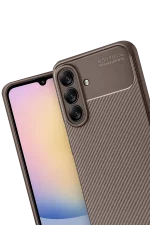 Newface Samsung Galaxy A17 5G Auto Focus Karbon Kapak - Kahverengi - Görsel 3