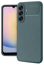 Newface Samsung Galaxy A17 5G Auto Focus Karbon Kapak - Koyu Yeşil