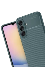 Newface Samsung Galaxy A17 5G Auto Focus Karbon Kapak - Koyu Yeşil - Görsel 3