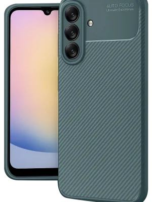 Newface Samsung Galaxy A17 5G Auto Focus Karbon Kapak - Koyu Yeşil