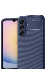 Newface Samsung Galaxy A17 5G Auto Focus Karbon Kapak - Lacivert - Görsel 2