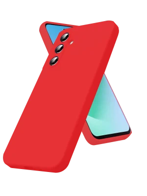 Newface Samsung Galaxy A17 5G Nano içi Kadife Silikon - Kırmızı