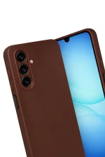 Newface Samsung Galaxy A17 5G Thermax Silikon Kılıf - Bordo - Görsel 2