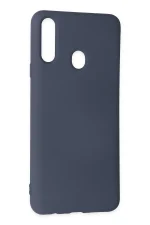 Newface Samsung Galaxy A20S Kılıf Nano içi Kadife Silikon - Gri - Görsel 3