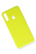 Newface Samsung Galaxy A20S Kılıf Nano içi Kadife Silikon - Sarı - Görsel 2