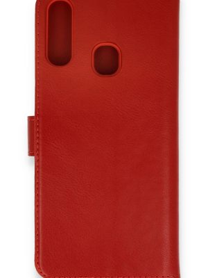 Newface Samsung Galaxy A20S Kılıf Trend S Plus Kapaklı Kılıf - Kırmızı