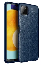 Newface Samsung Galaxy A22 Kılıf Auto Focus Kapak - Lacivert