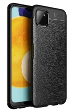 Newface Samsung Galaxy A22 Kılıf Auto Focus Kapak - Siyah