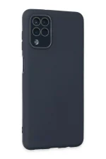 Newface Samsung Galaxy A22 Kılıf Lansman Glass Kapak - Lacivert - Görsel 2