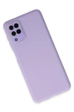 Newface Samsung Galaxy A22 Kılıf Lansman Glass Kapak - Lila - Görsel 3