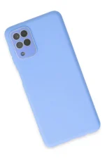 Newface Samsung Galaxy A22 Kılıf Lansman Glass Kapak - Mavi - Görsel 3