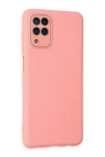 Newface Samsung Galaxy A22 Kılıf Lansman Glass Kapak - Pembe - Görsel 2
