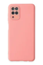 Newface Samsung Galaxy A22 Kılıf Lansman Glass Kapak - Pembe